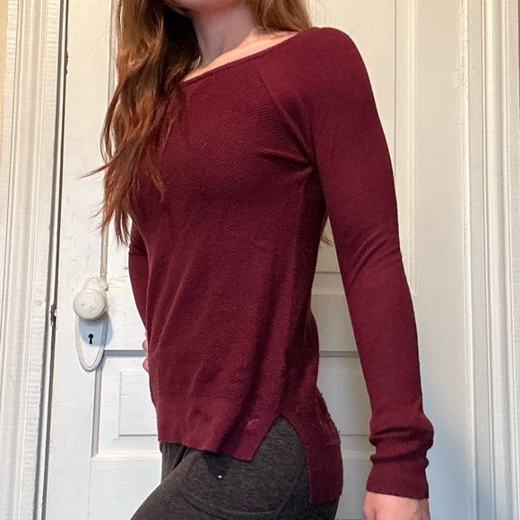 American Eagle Outfitters Dark Cherry Red Sweater XS - Picture 5 of 12